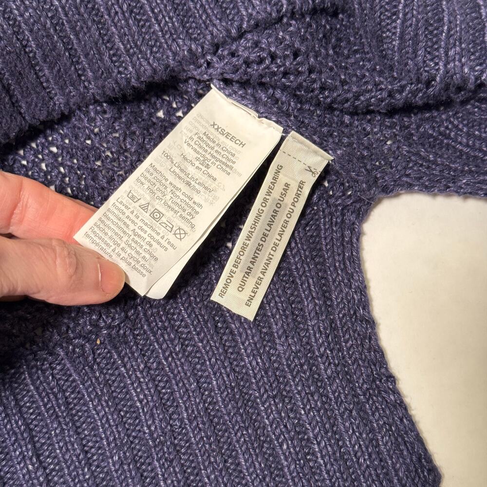 NWT J Crew Ombre Sweater xxs Turquoise White - Picture 7 of 8